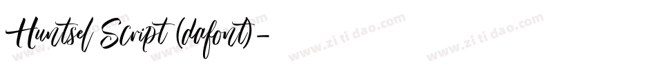 Huntsel Script (dafont)字体转换